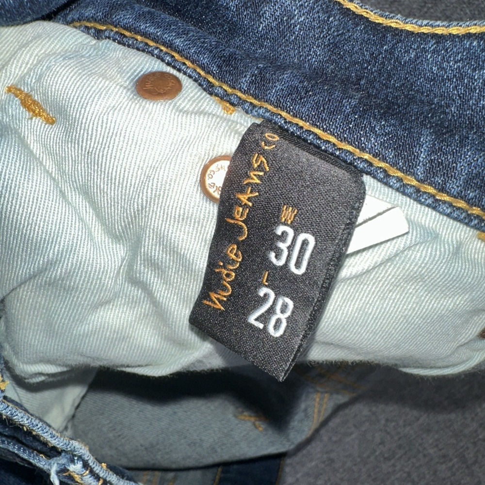 Nudie Jeans Co Grim‎ Tim Pants Mens 30x32 Black Corduroy Stretch Made in Italy - Picture 6 of 6